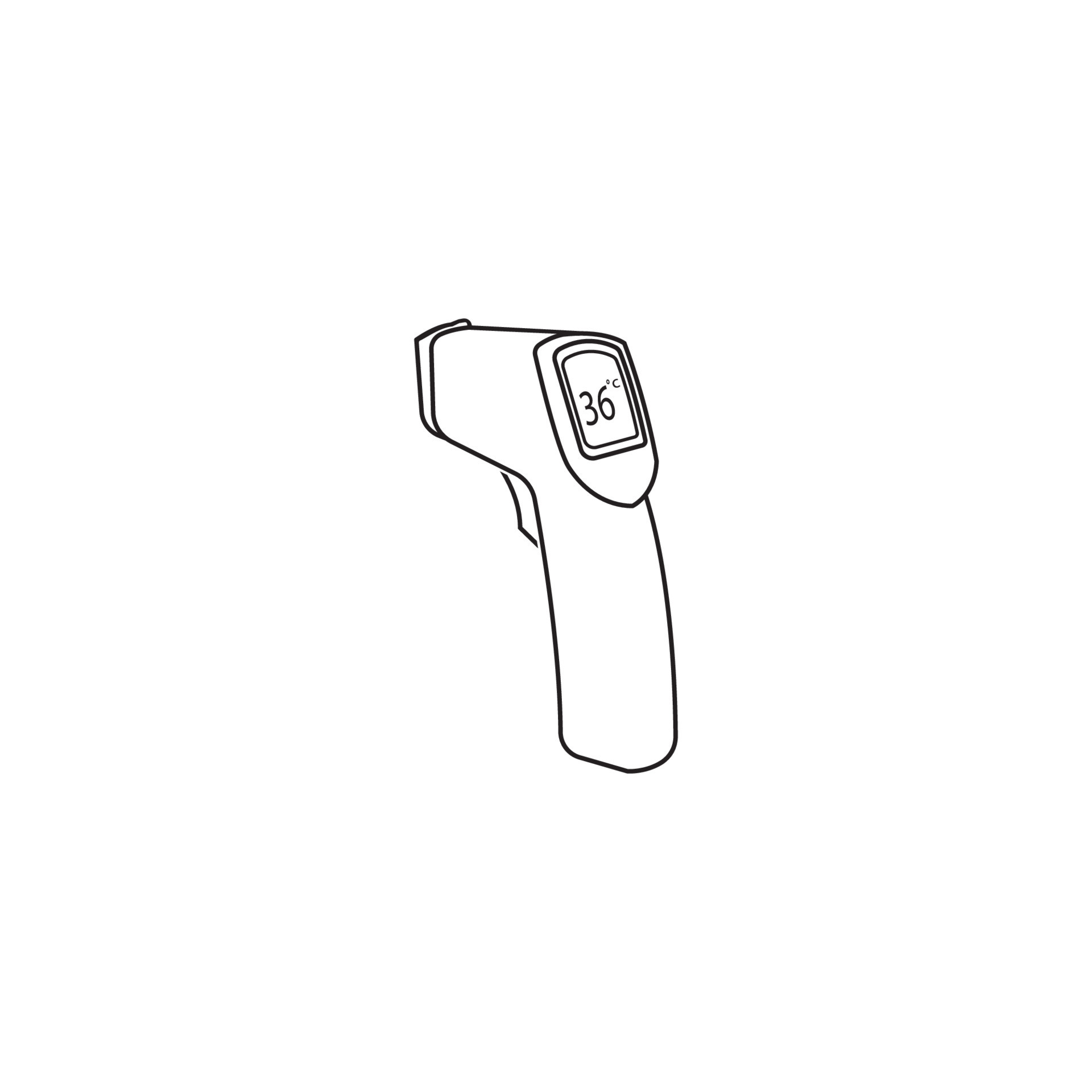 Thermometer Gun Icon 9677265 Vector Art at Vecteezy