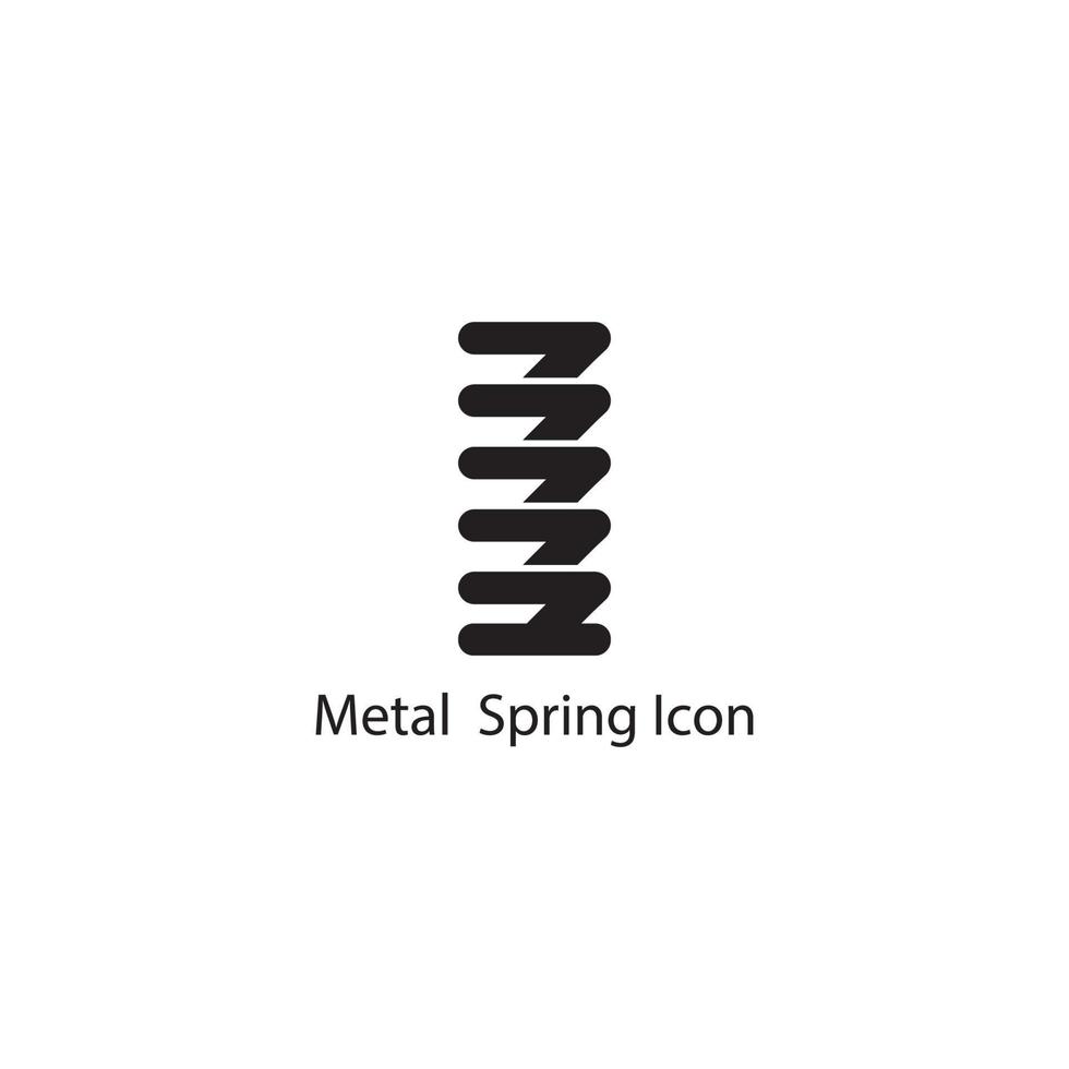 icono de resorte de metal. vector