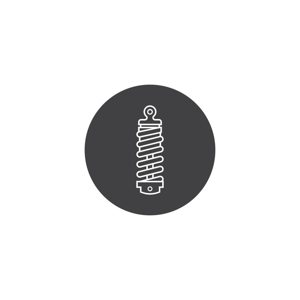 Shock absorber icon vector