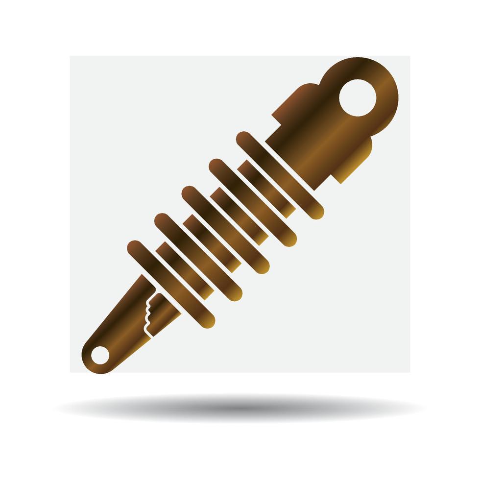 Shock absorber icon vector