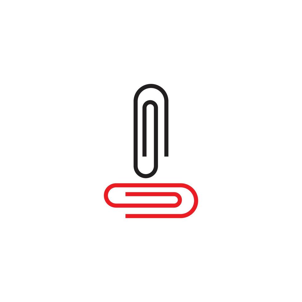 paper clip icon vector