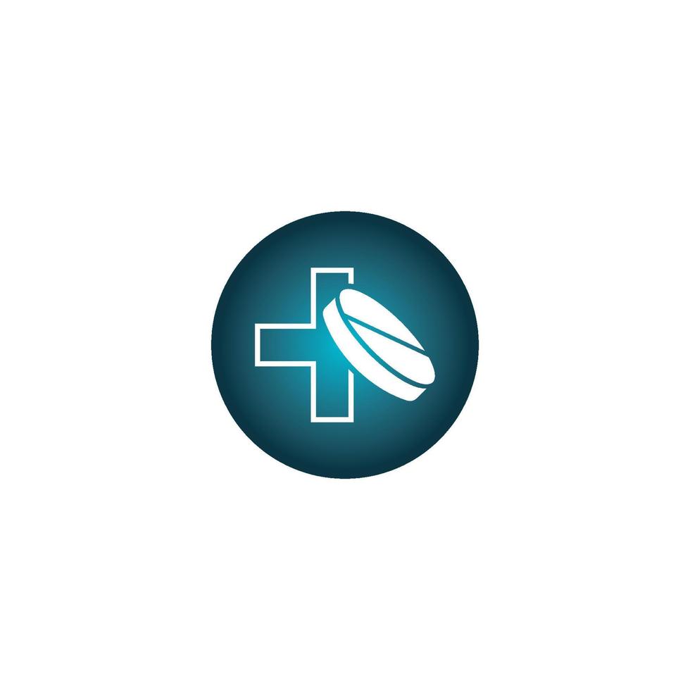 Medical pil logo. vector