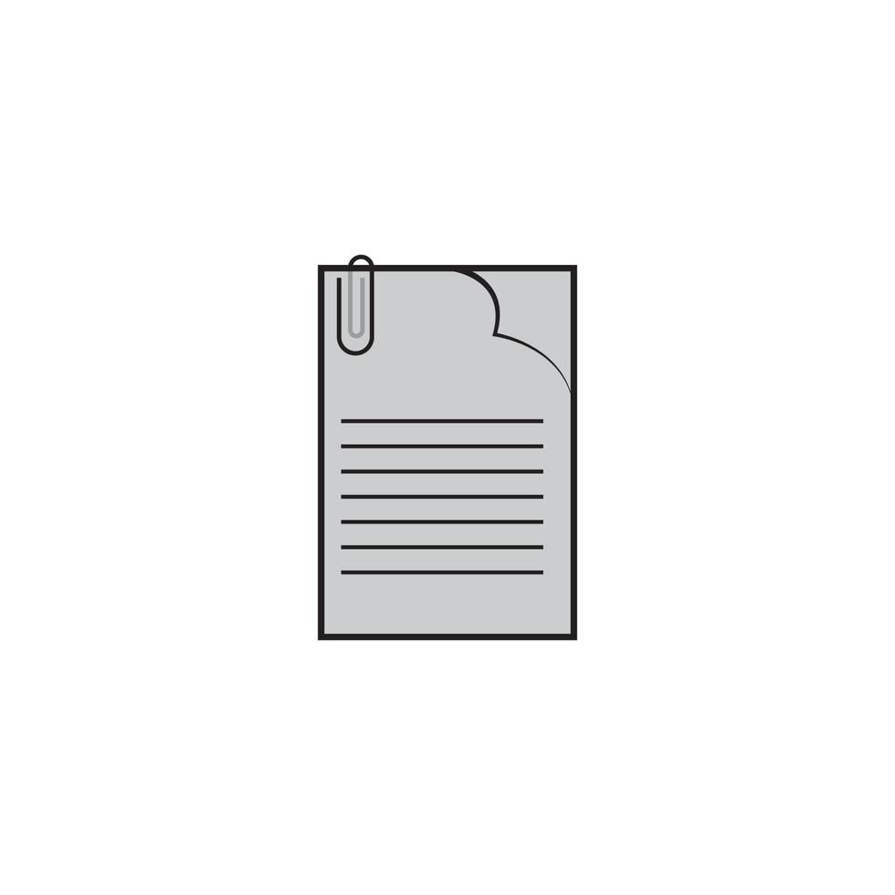 paper clip icon vector