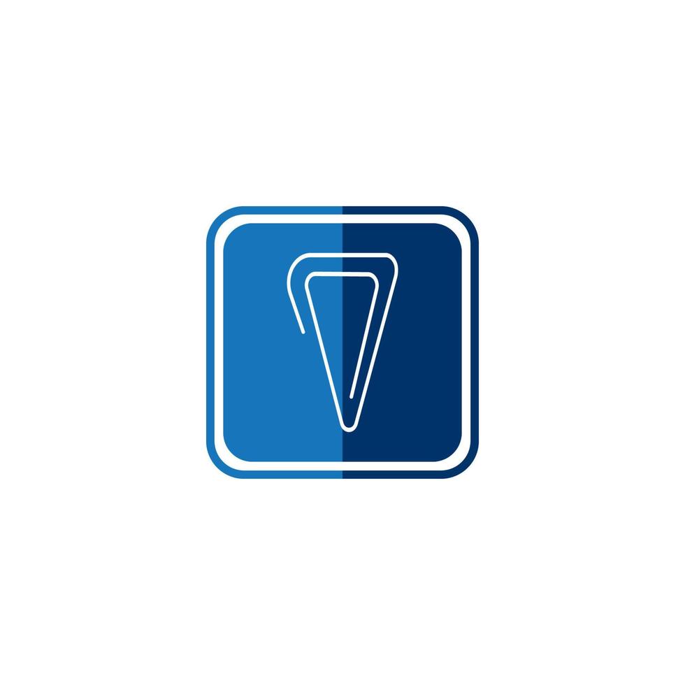 paper clip icon vector