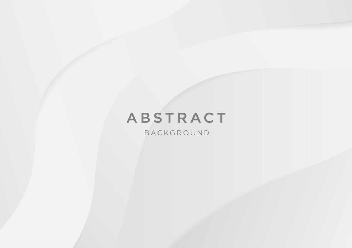 Abstract vector white and gray gradient color curve background