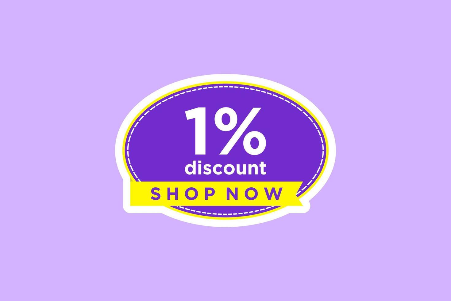 1 discount, Sales Vector badges for Labels, , Stickers, Banners, Tags, Web Stickers, New offer. Discount origami sign banner.