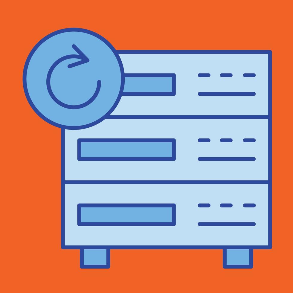 Server backup Vector icon that can easily modify or edit