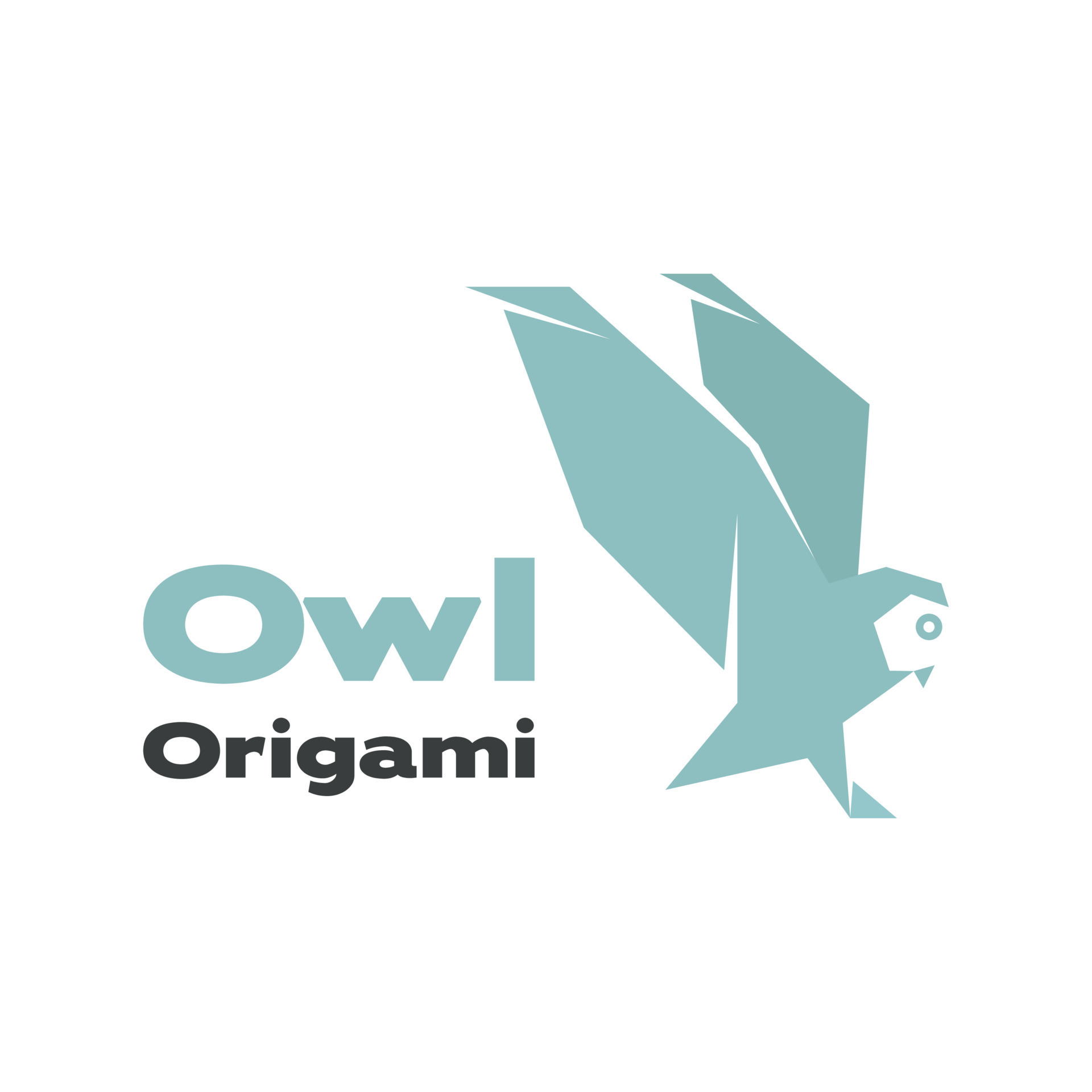 logotipo de origami de búho 9678871 Vector en Vecteezy