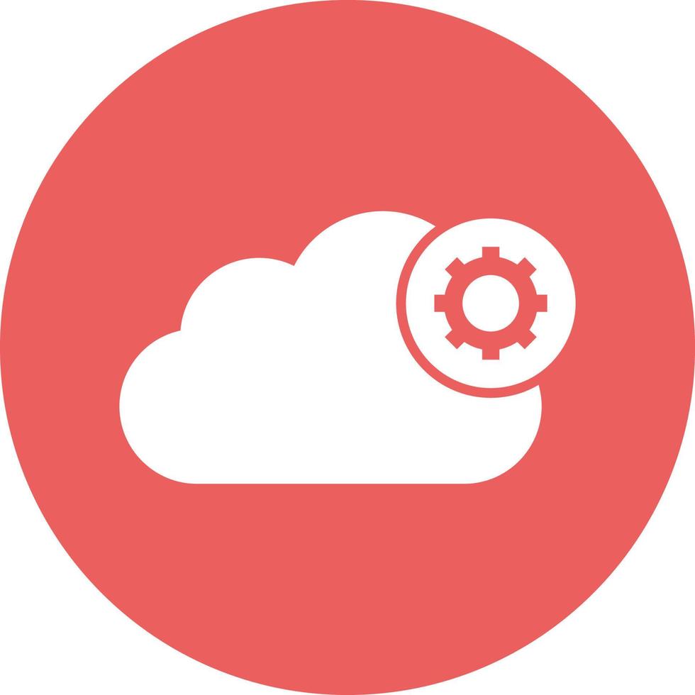 Cloud setting Vector icon that can easily modify or edit