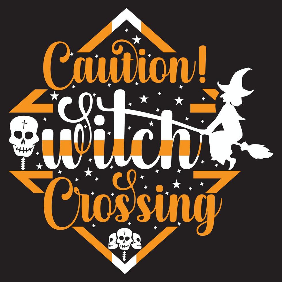 Happy Halloween t shirt design with Halloween elements or Hand drawn Halloween typography design vector