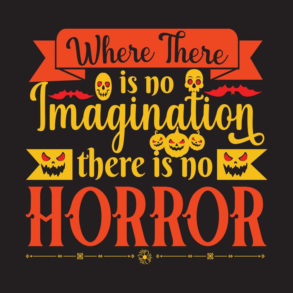 diseño de camiseta de feliz halloween con elementos de halloween o diseño de tipografía de halloween dibujado a mano vector