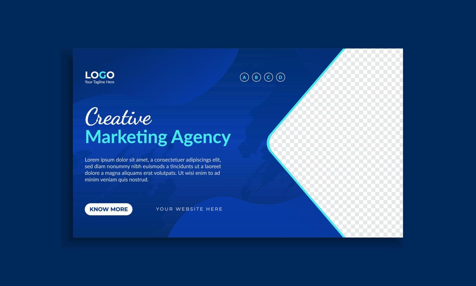 Creative business web banner and social media template vector