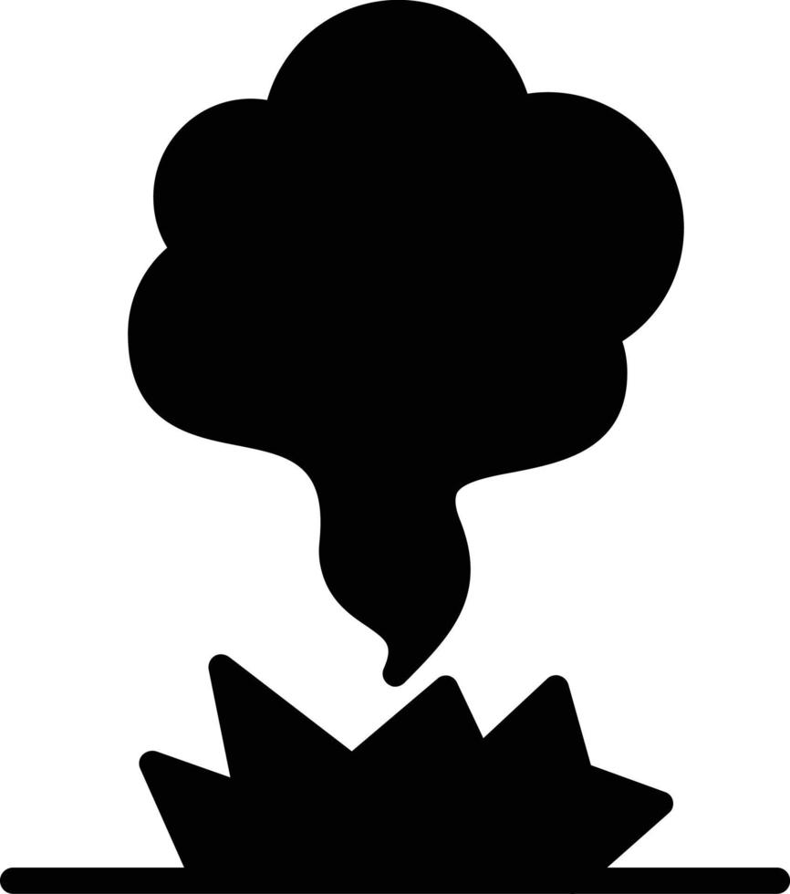 icono de glifo de explosión vector