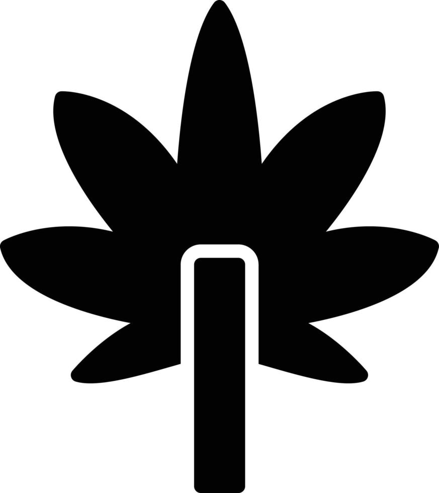 Cannabis Glyph Icon vector