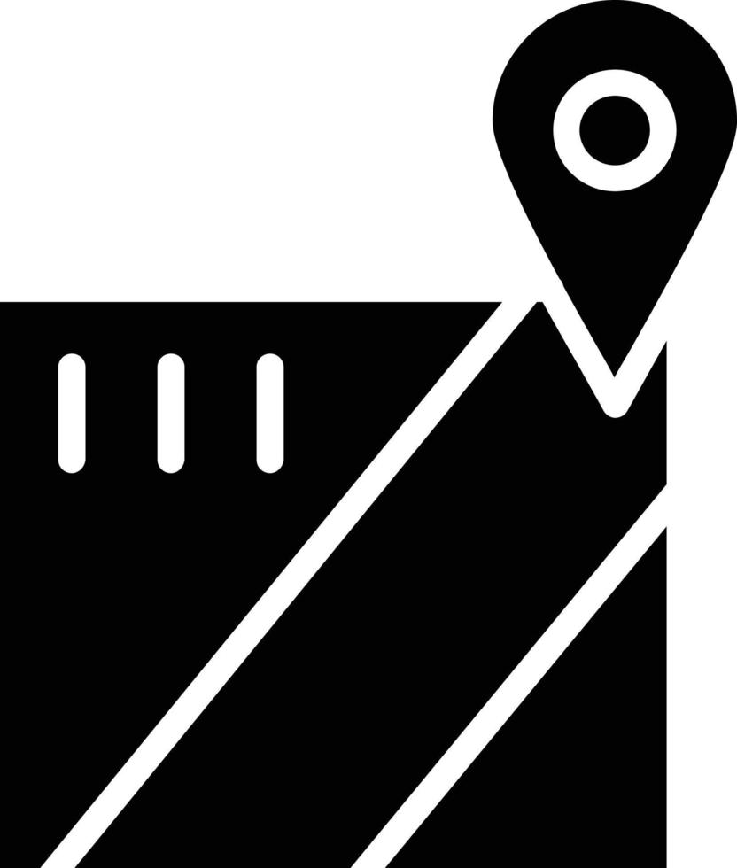 Map Glyph Icon vector