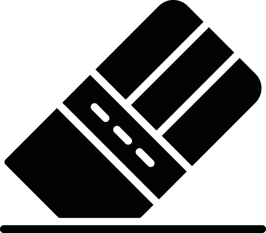 Eraser Glyph Icon vector