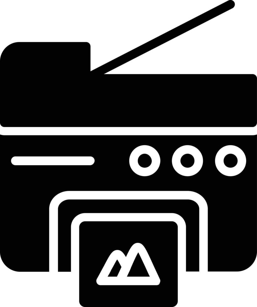 Photocopier  Glyph Icon vector