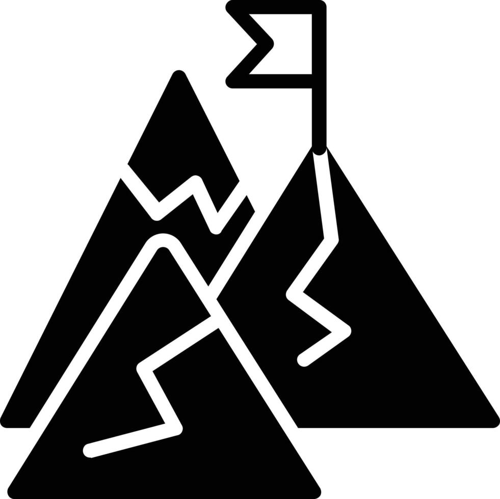 Goal Glyph Icon vector