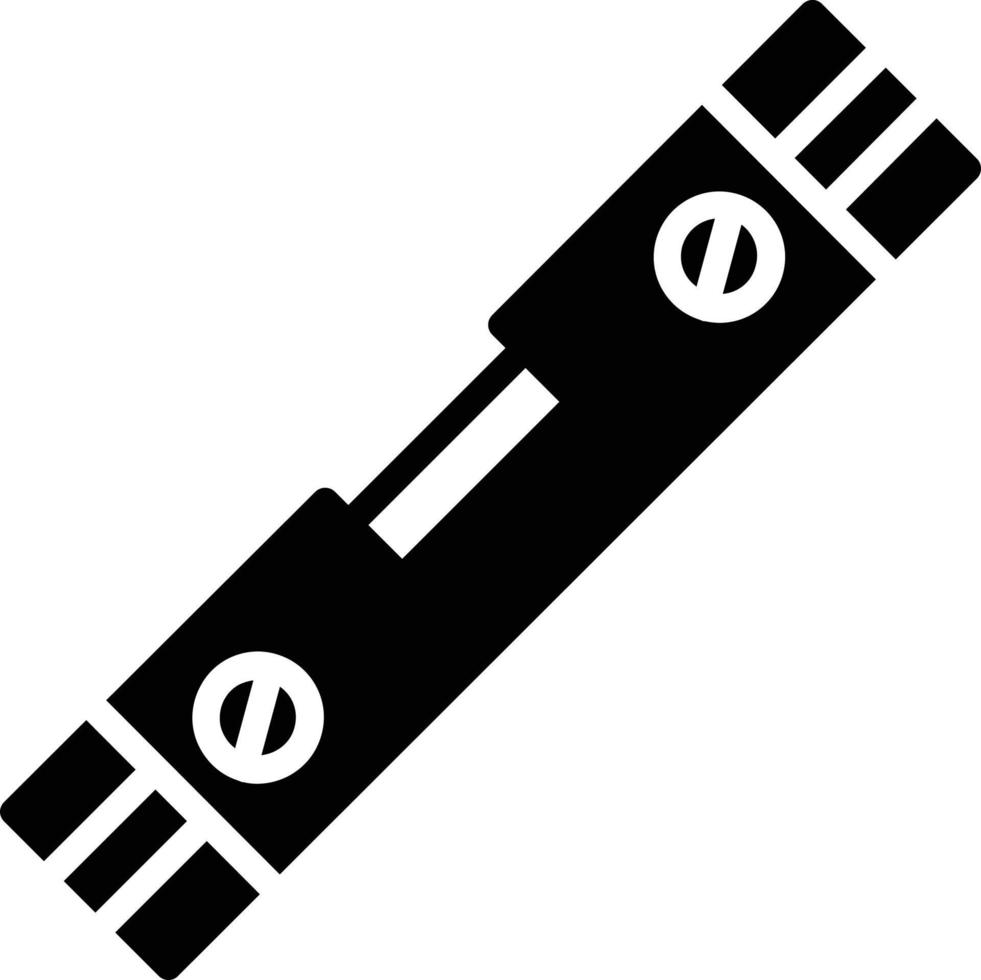 Spirit Level Glyph Icon vector
