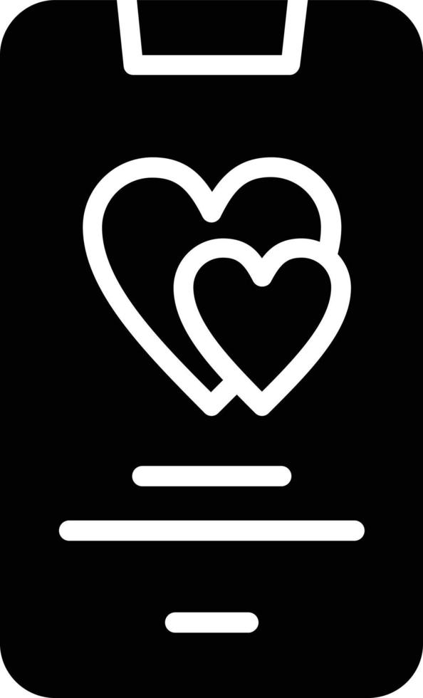 Heart Glyph Icon vector