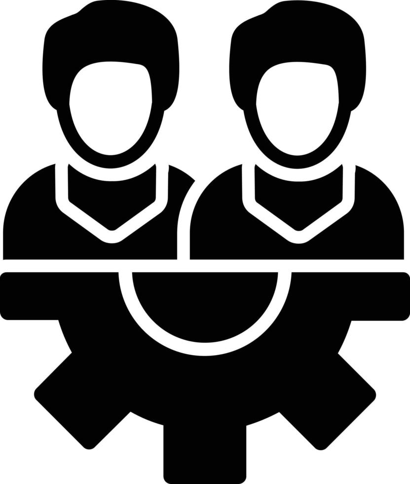 Group Glyph Icon vector
