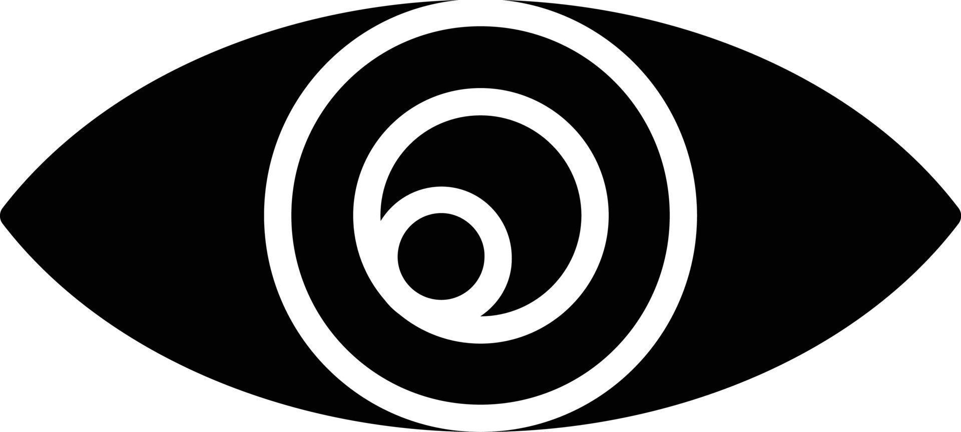 icono de glifo de ojo vector