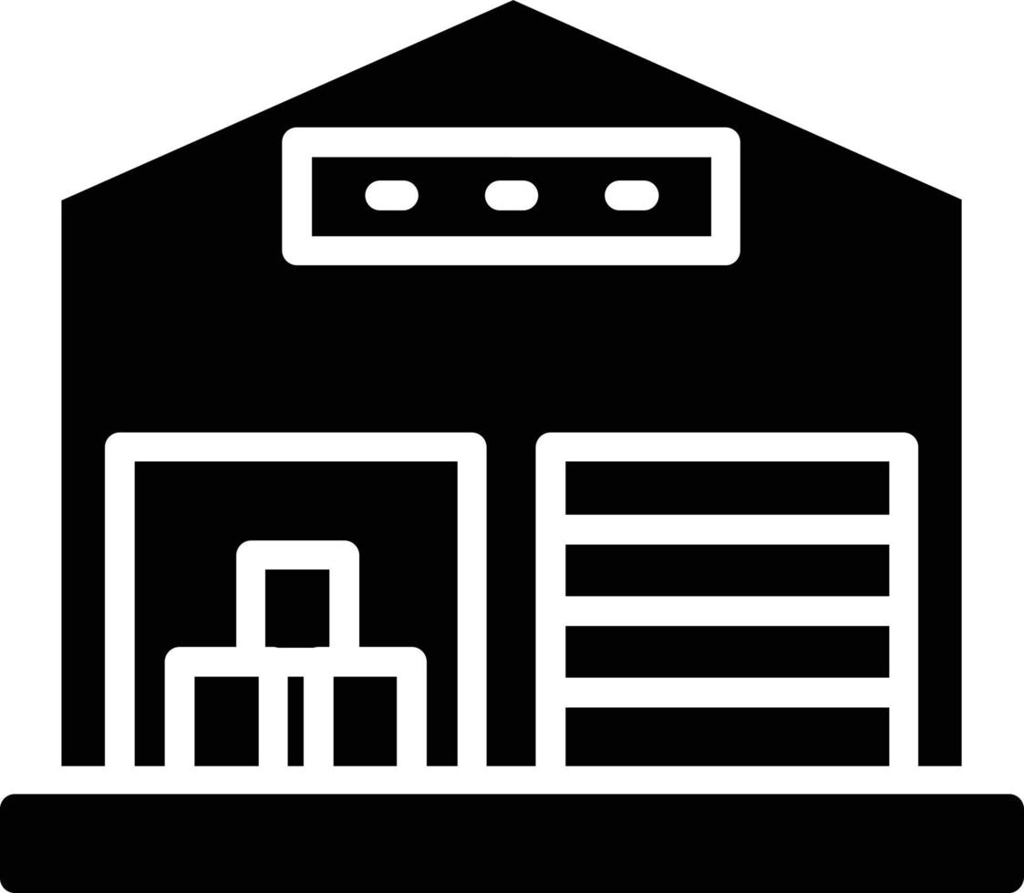 Warehouse  Glyph Icon vector