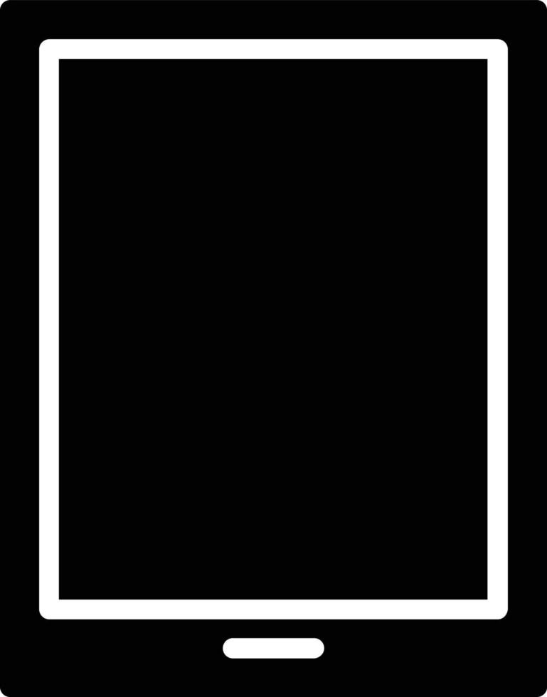 Tablet Glyph Icon vector