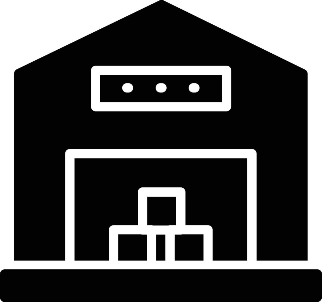 Warehouse  Glyph Icon vector