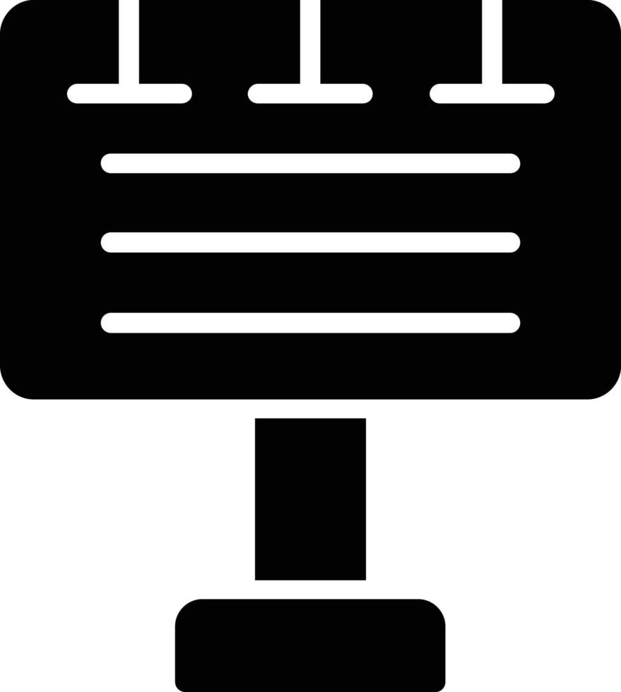 Billboard Glyph Icon vector