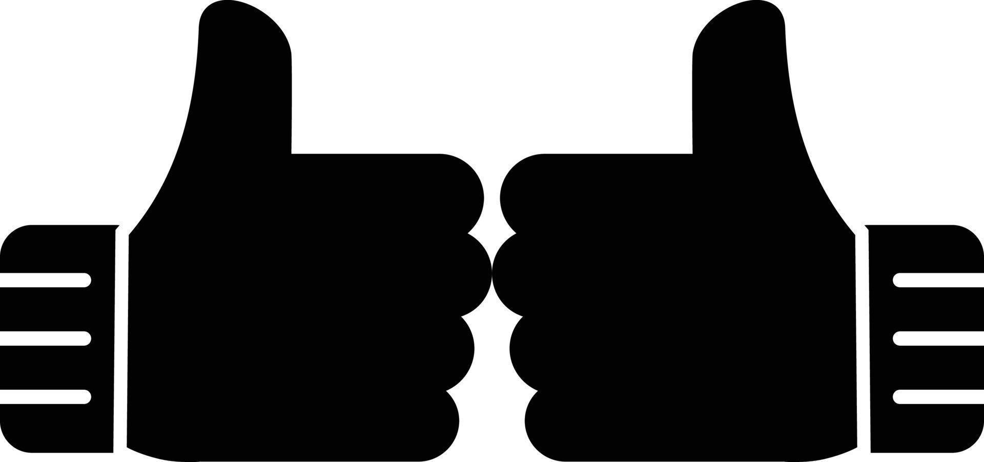 Fighting Glyph Icon vector