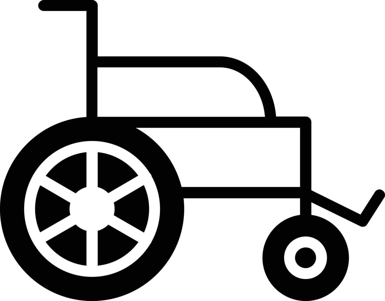Wheelchair Glyph Icon vector