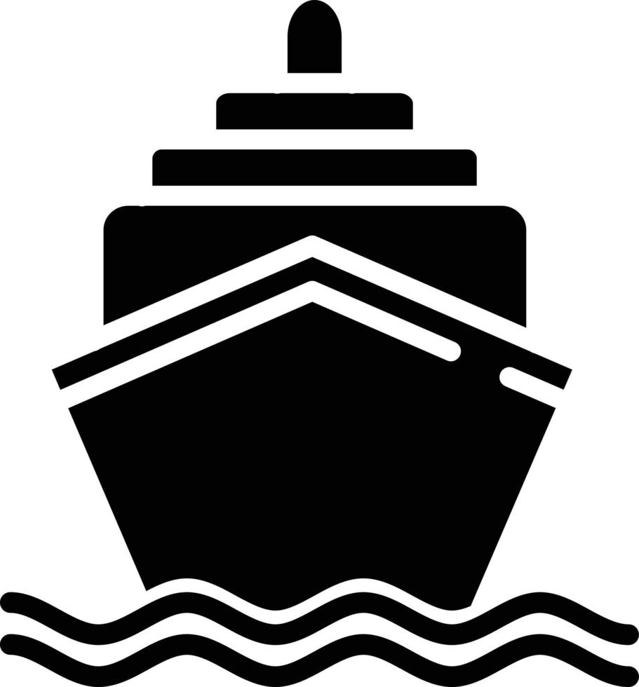 Ship  Glyph Icon vector