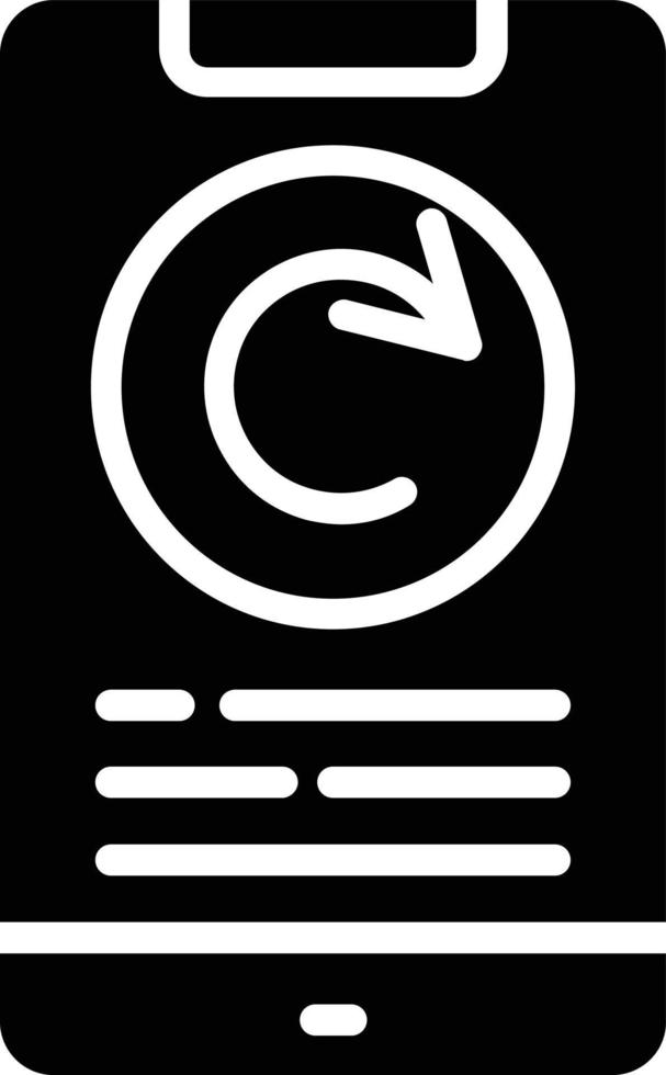 Refresh Glyph Icon vector