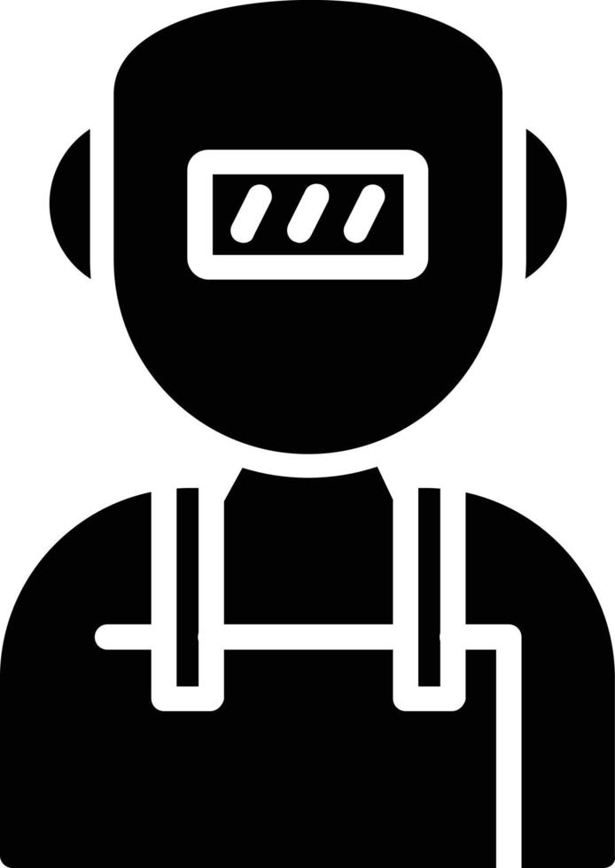 Welder Glyph Icon vector