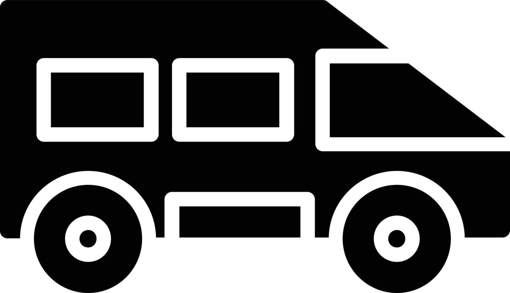 Van Glyph Icon vector