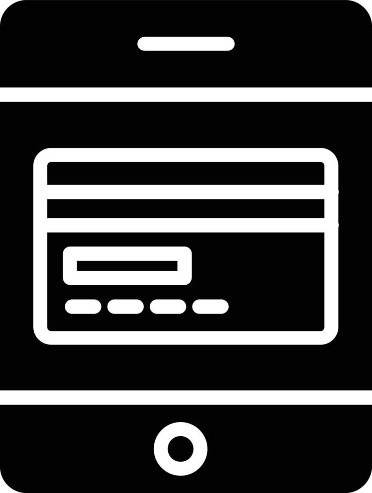 Card Payment Glyph Icon vector
