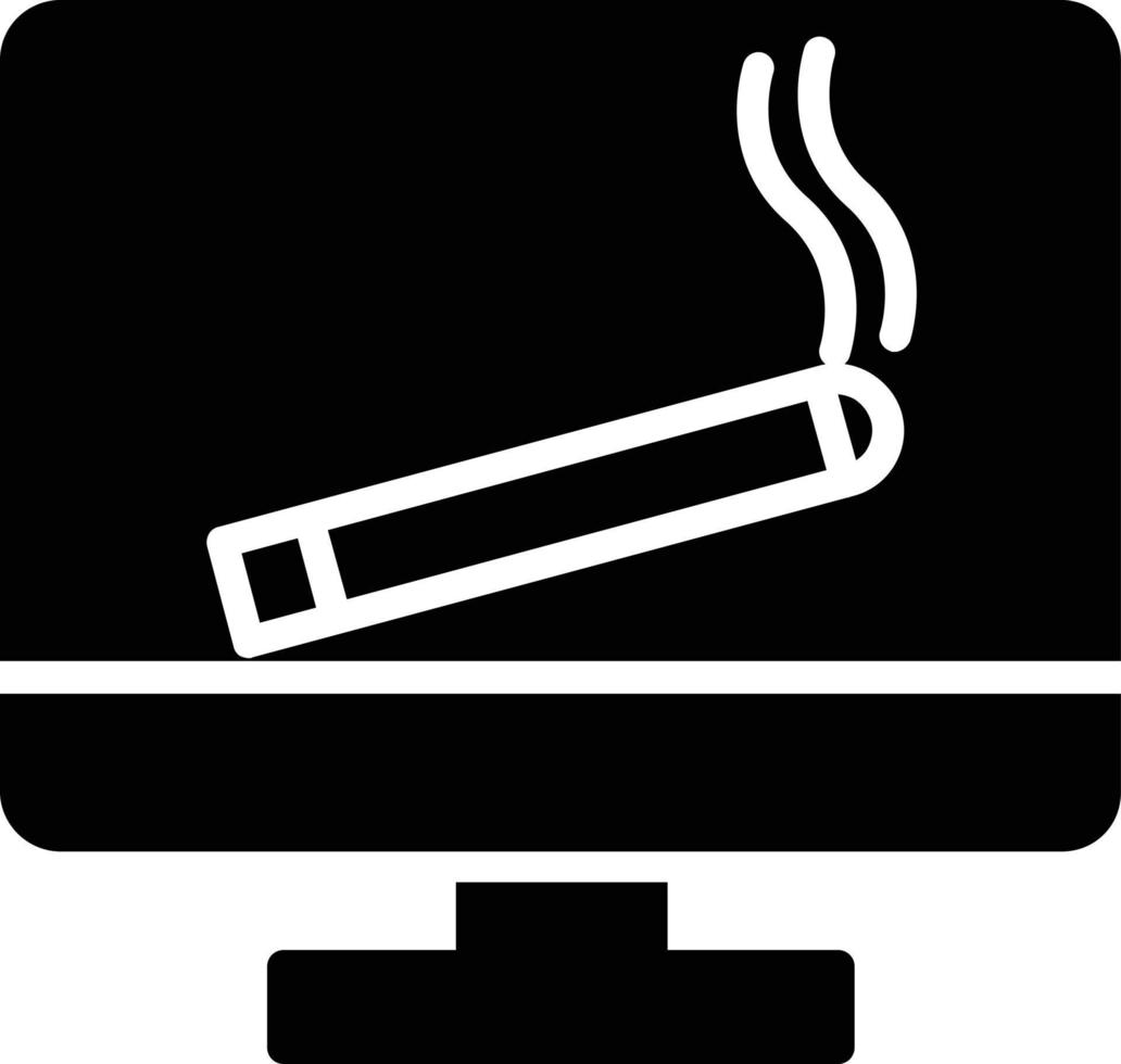 Computer Glyph Icon vector