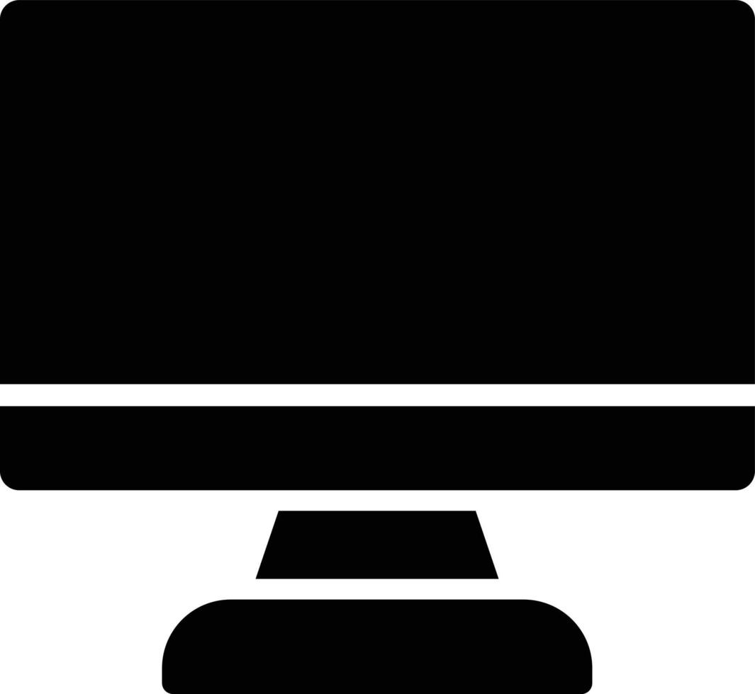 Monitor Glyph Icon vector