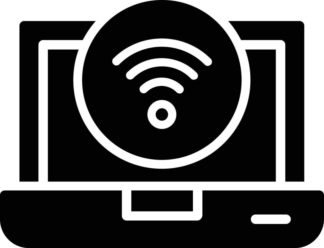 icono de glifo wifi vector