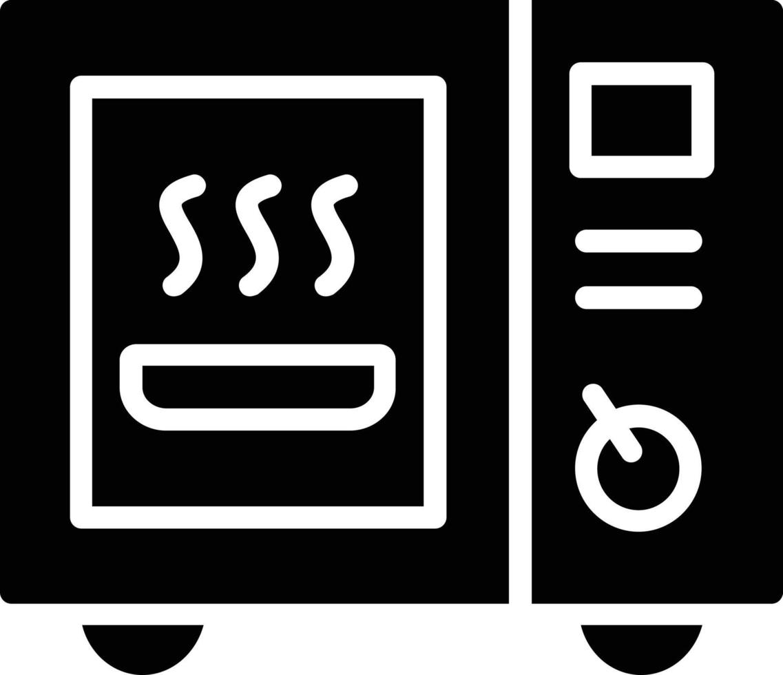 Microwave Glyph Icon vector