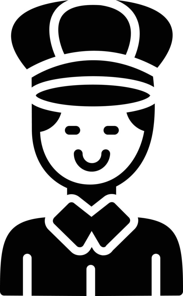 Chauffeur Glyph Icon vector