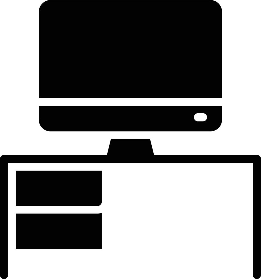 Work Place Glyph Icon vector