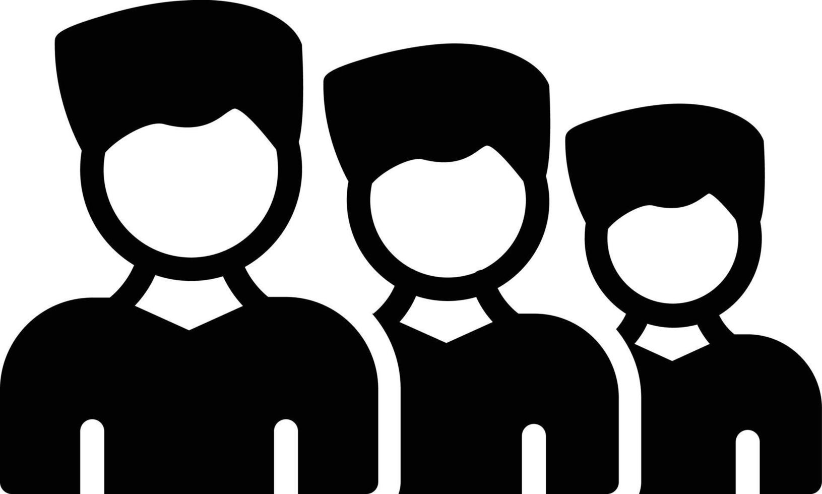 Teamwork Glyph Icon vector