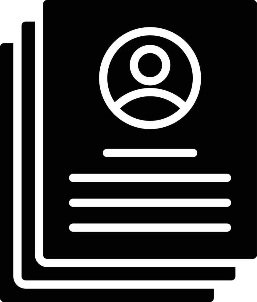 Candidates Glyph Icon vector