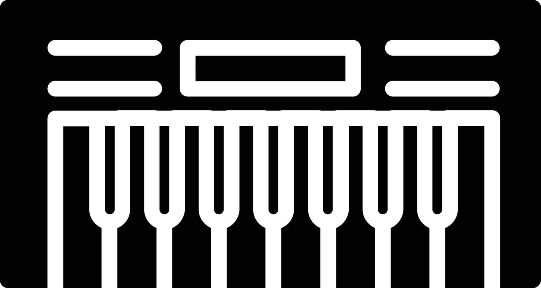 Piano Glyph Icon vector