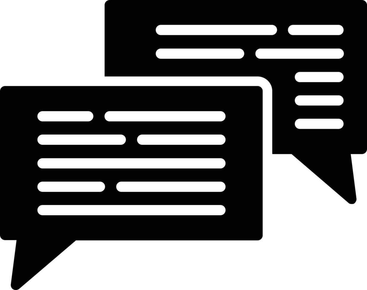 Message Glyph Icon vector