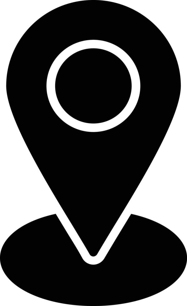 Location Glyph Icon vector