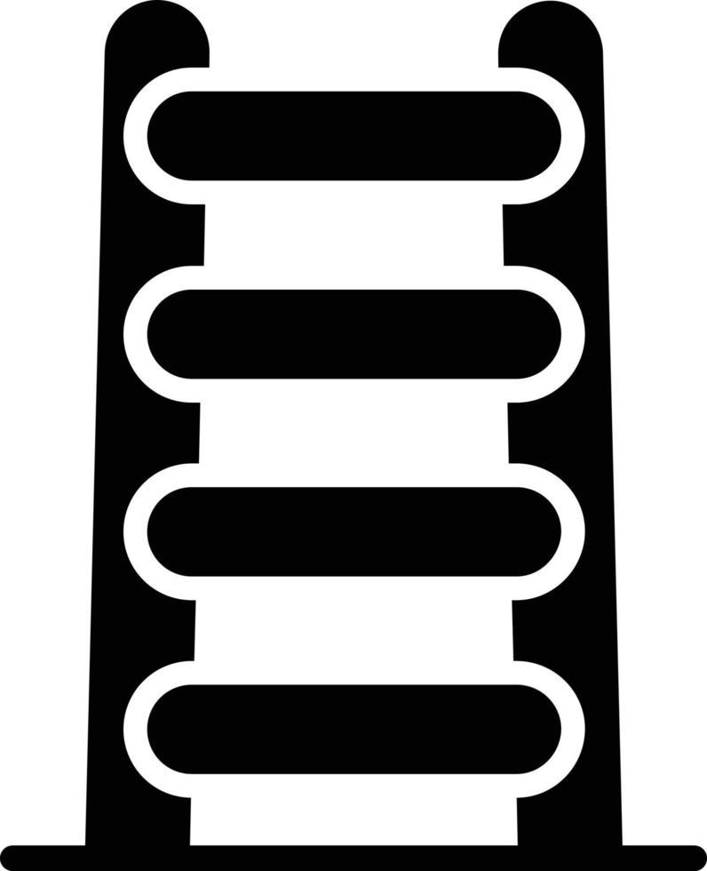 Step Ladder Glyph Icon vector