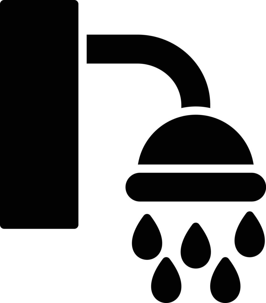 Shower  Glyph Icon vector